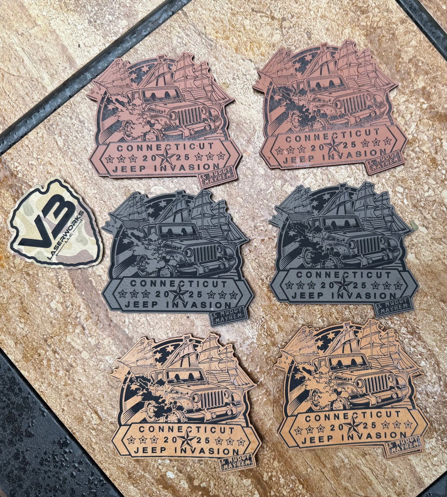 CT Jeep Invasion 2025 Hats(leatherette)